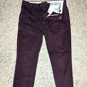 J. Crew Chino Maroon 30x30 Pants